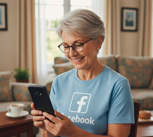 Facebook es usado por la generación X o mas de 50 años